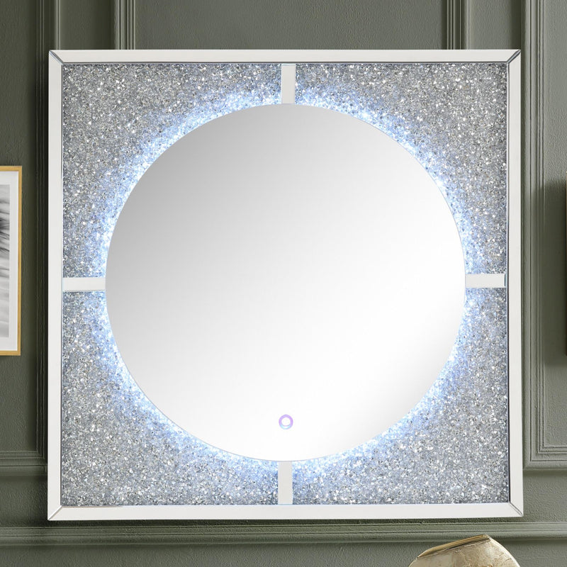 ديكور حائط مرايا وأحجار صناعية من ناولز (LED)