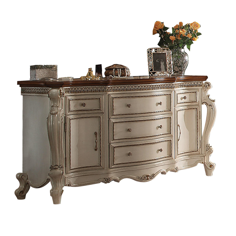 Cómoda Picardy Antique Pearl y Cherry Oak