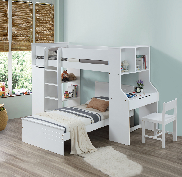 Cama doble Ragna blanca