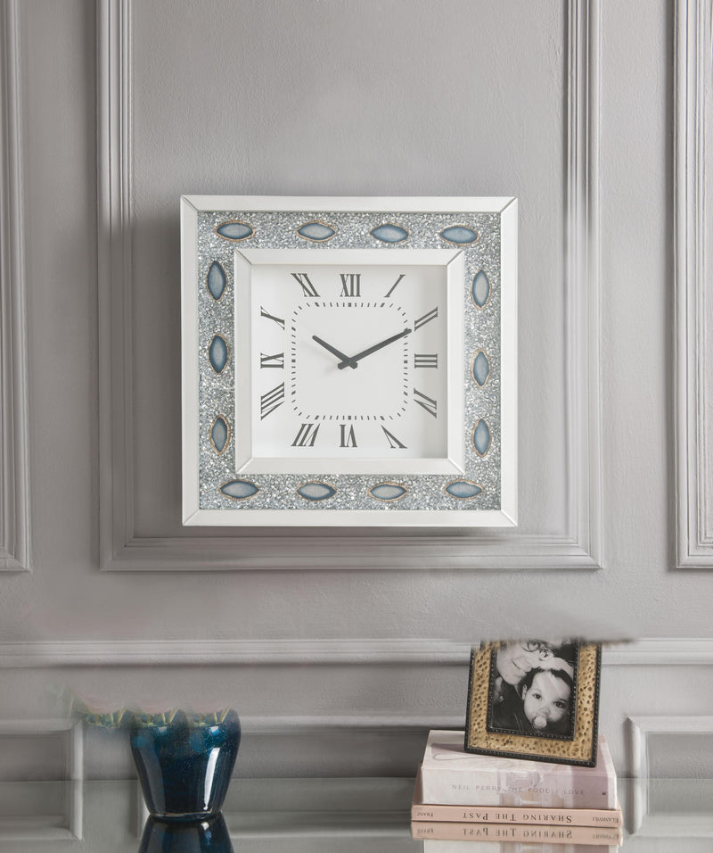 Reloj de pared Sonia con espejo y ágata sintética