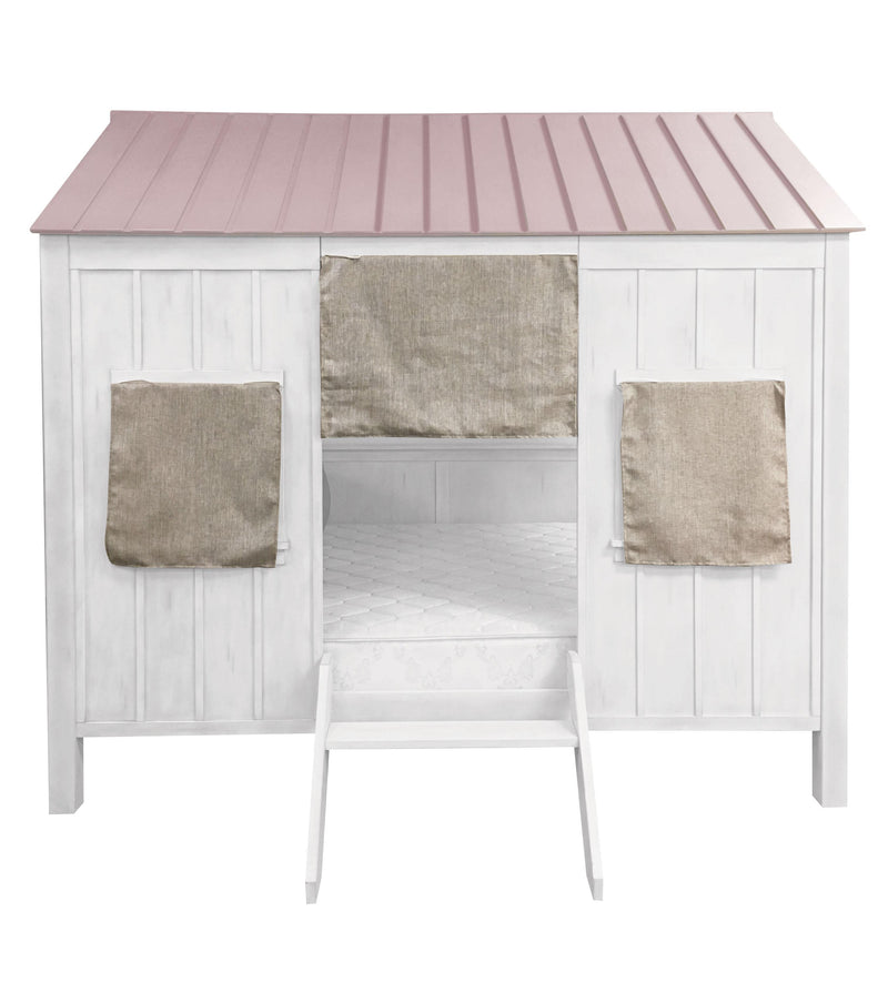 Cama completa Spring Cottage blanca y rosa