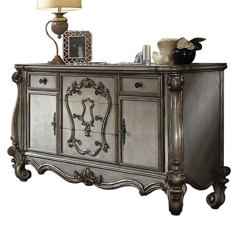 Cómoda Versailles de platino antiguo