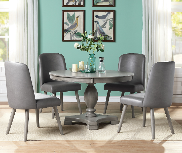 Mesa de comedor Waylon de roble gris