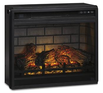 Mueble para TV de 76" Wildenauer con chimenea eléctrica