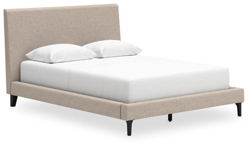 Cama tapizada Cielden con somier de láminas enrollables