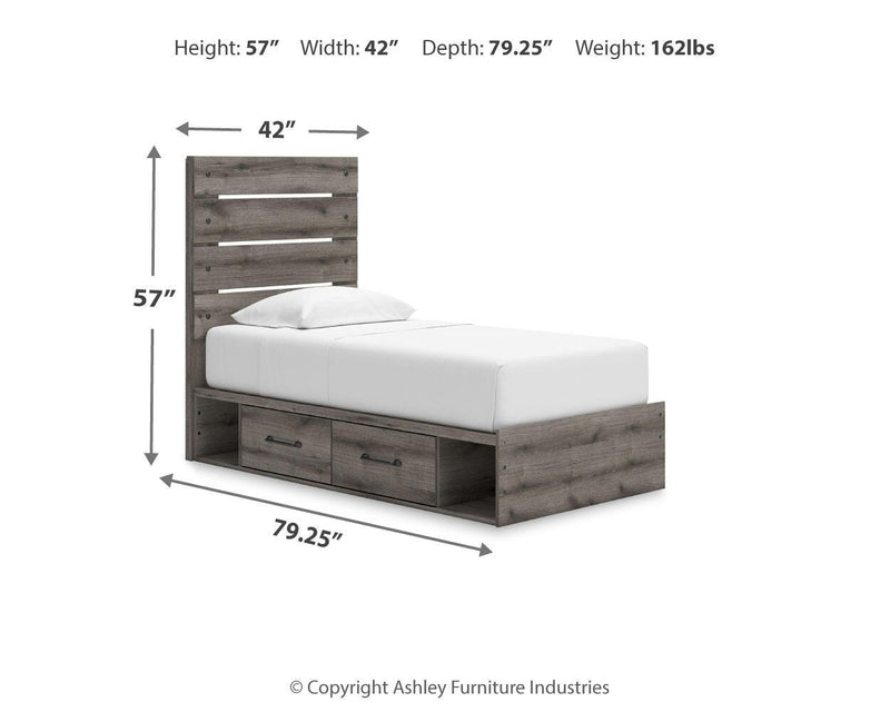 Cama Graystorm con almacenamiento