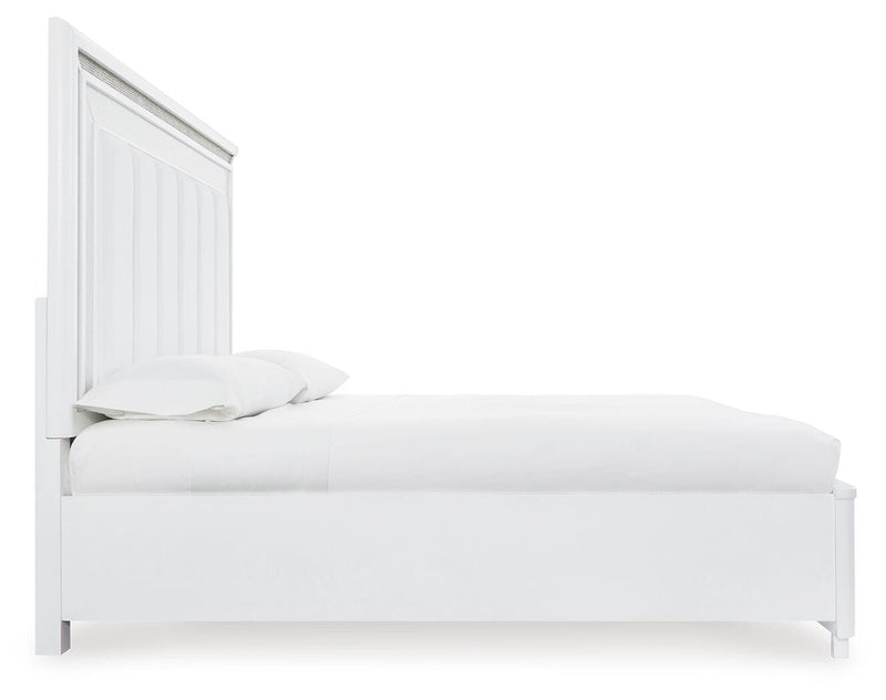 Cama tapizada Chalanna con almacenamiento