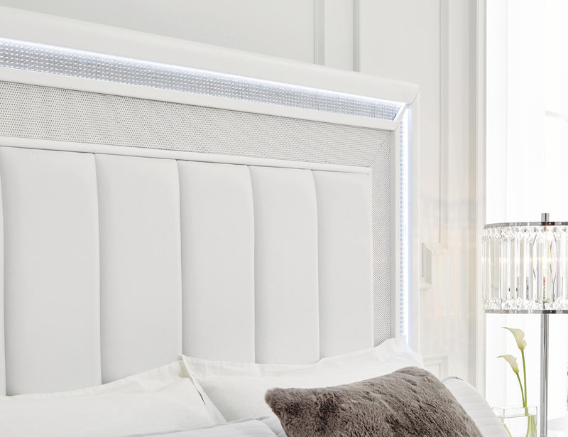 Cama tapizada Chalanna con almacenamiento