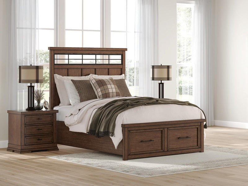 Cama con almacenaje en panel Taffenbrook