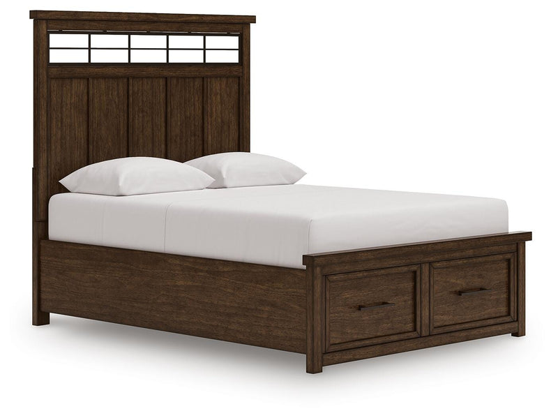 Cama con almacenaje en panel Taffenbrook