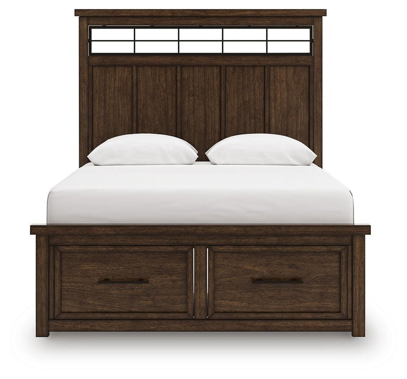 Cama con almacenaje en panel Taffenbrook