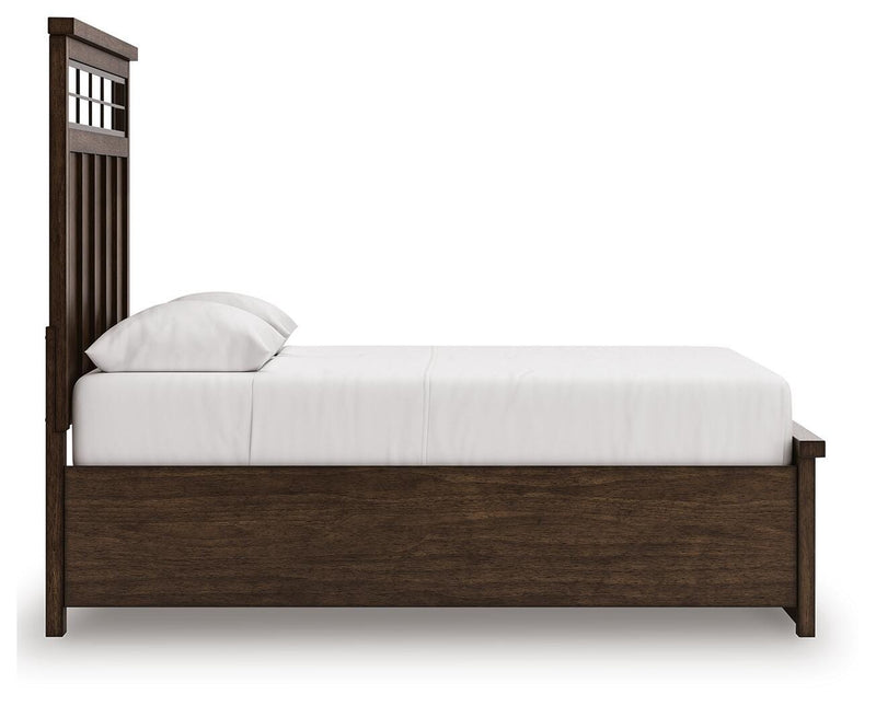 Cama con almacenaje en panel Taffenbrook