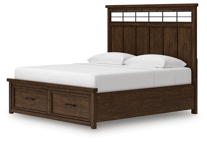 Cama con almacenaje en panel Taffenbrook