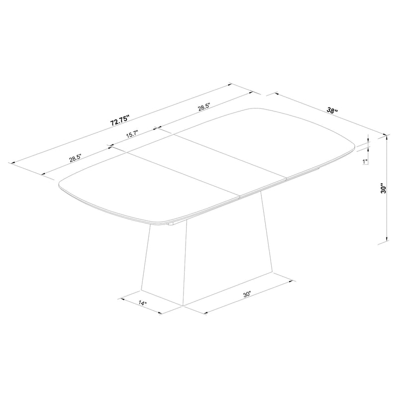 Mesa de comedor extensible Potero