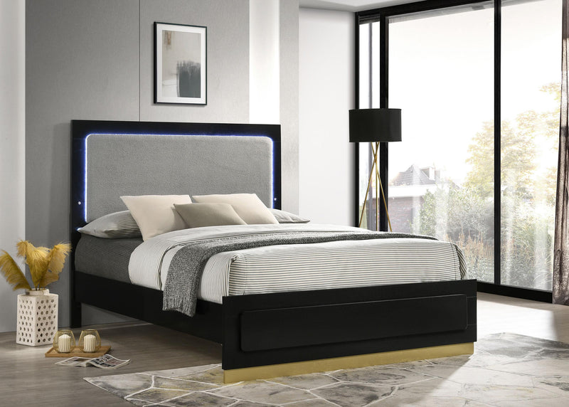 Caraway Panel Bed with LED Lighting