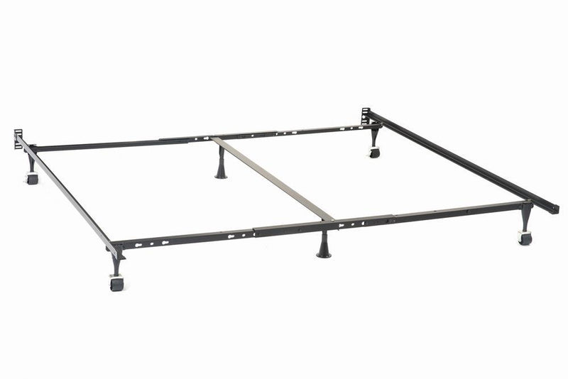 Mabel - Estructura de cama litera doble sobre matrimonial - Negra