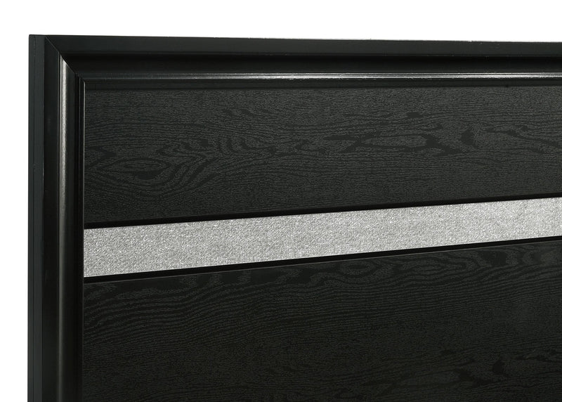 Cama con plataforma y almacenamiento Miranda Panel