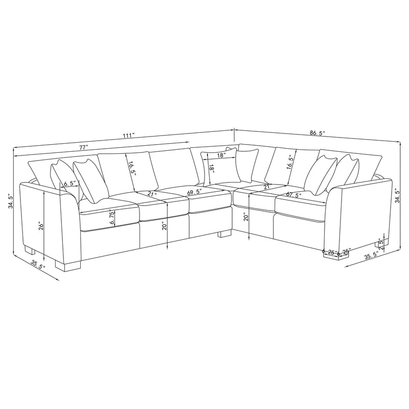 Sofá Seccional Plegable Ashford