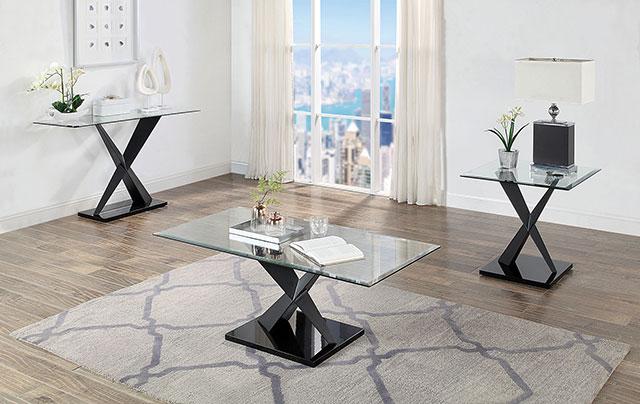XANTHUS طاولة أريكة، أسود