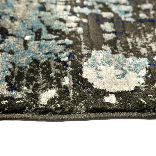 Alfombra de área Develi Charcoal de 2,4 m x 3 m