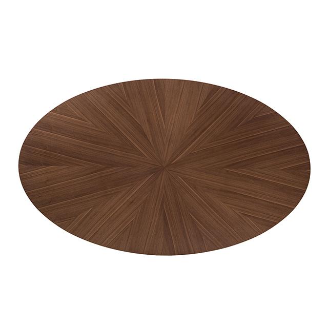 Juego de mesa de comedor de 5 piezas Ebikon, nogal