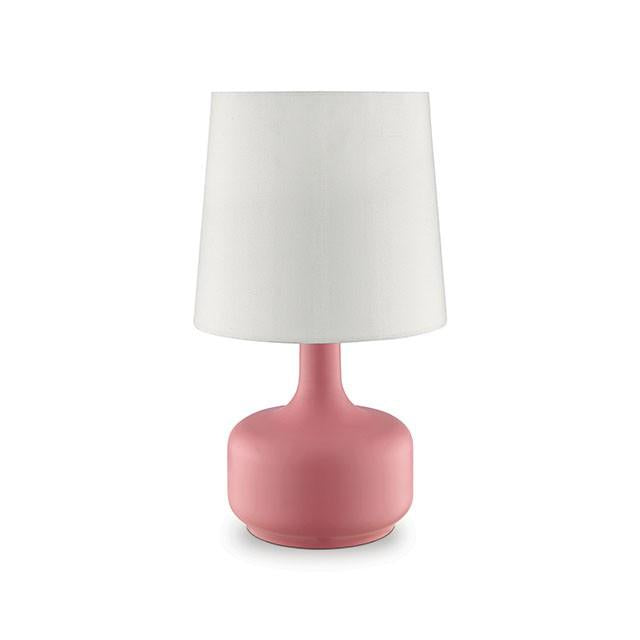 Lámpara de Mesa Rosa Mate Farah de 17" de Altura