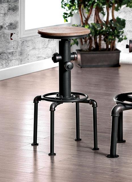 Taburete de bar Foskey negro envejecido (2/caja)