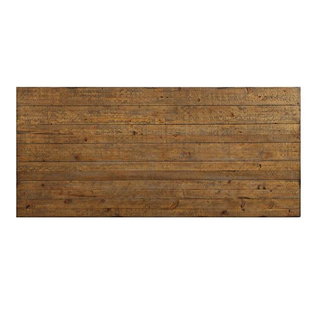 Mesa de comedor GIANNA de pino rústico de 96"
