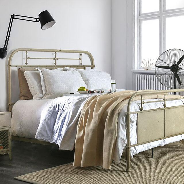 Haldus Cal.King، E.King، & Twin Bed أبيض، عاجي، وأحمر