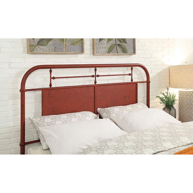 Haldus Cal.King، E.King، & Twin Bed أبيض، عاجي، وأحمر