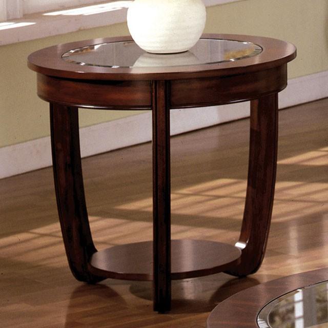 Mesita auxiliar Crystal Falls Dark Cherry