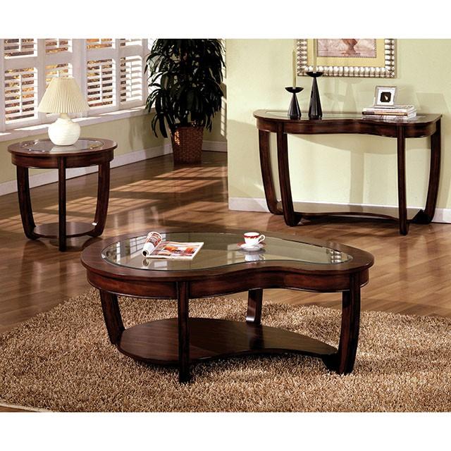 Mesita auxiliar Crystal Falls Dark Cherry