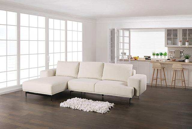 Seccional Baerum, Chaise izquierda y derecha beige y gris