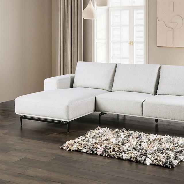Seccional Baerum, Chaise izquierda y derecha beige y gris