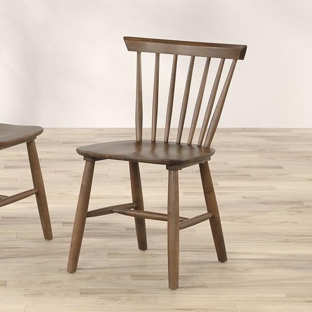 Silla de comedor Beale (2/CTN) Natural, Marrón y Beige