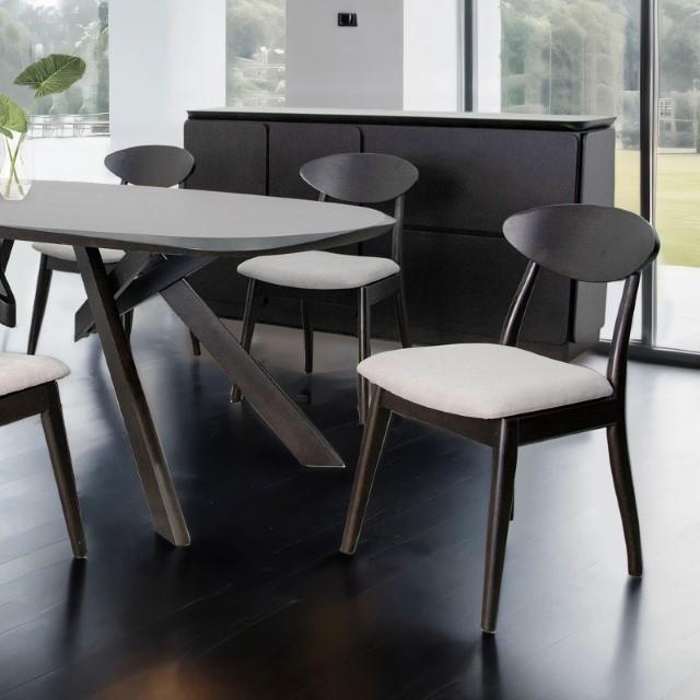 Silla de comedor Beale (2/CTN) Natural, Marrón y Beige