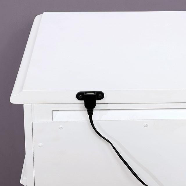 طاولة السرير BELVA مع منفذ USB