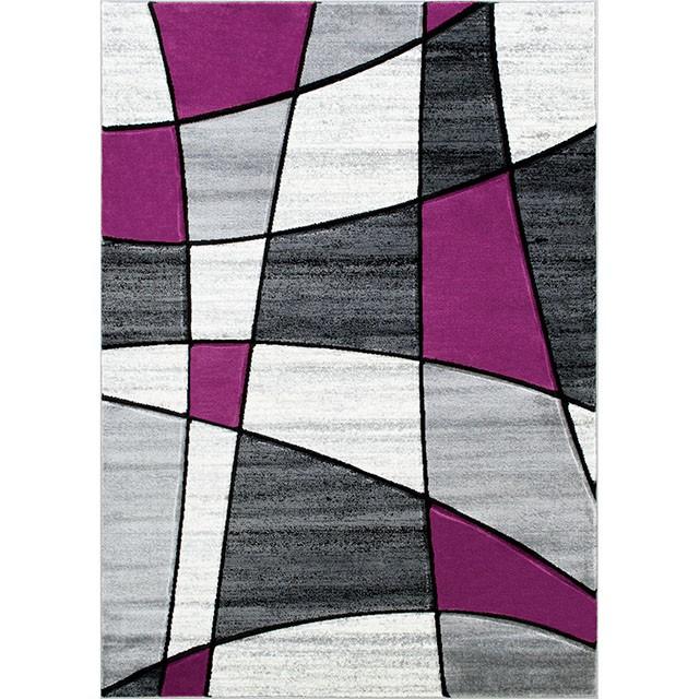 سجادة نيكسار رمادية/أرجوانية بمقاس 5' × 7'