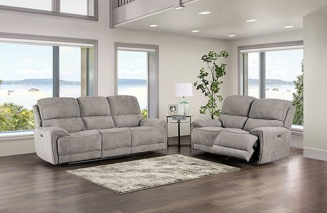 Sofá reclinable MORCOTE, gris claro