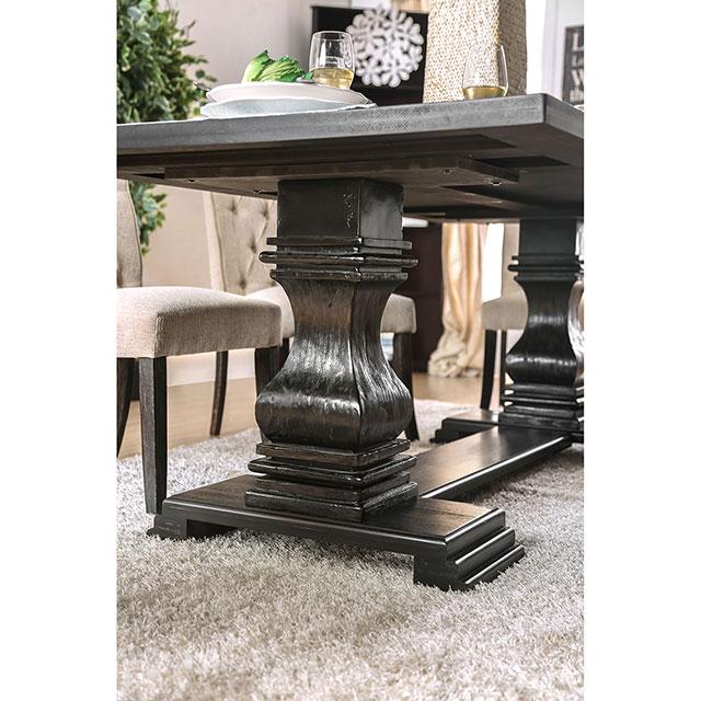 Mesa de comedor antigua Nerissa negra