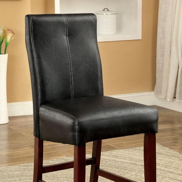 Silla BONNEVILLE II, altura de mostrador, color cereza/negro (2/CTN)