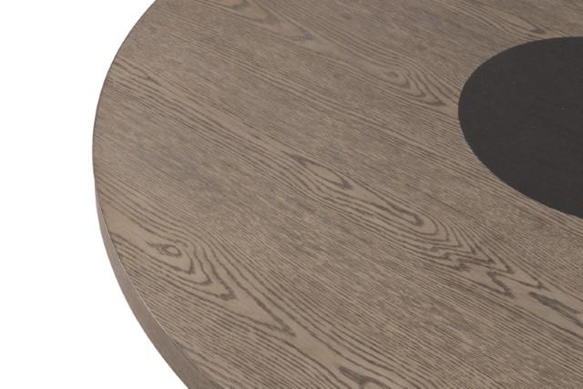 Juego de comedor de 5 piezas Broager (sillas giratorias gris claro)