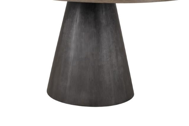 Juego de comedor de 5 piezas Broager (sillas giratorias gris claro)