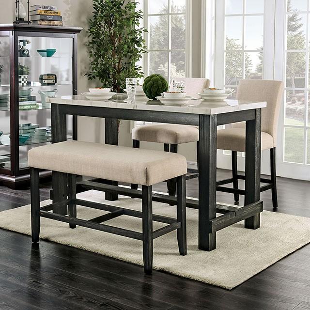Juego de mesa de altura de mostrador Brule de 5 piezas