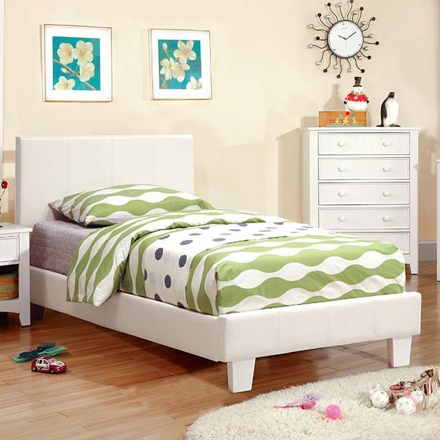 Cama Winn Park Espresso, Terciopelo y Blanco