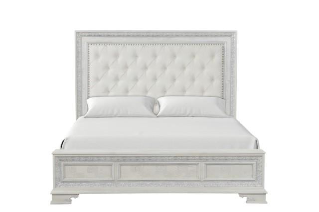 Stella Mia Cama Matrimonial y Cama Queen Blanca y Blanca