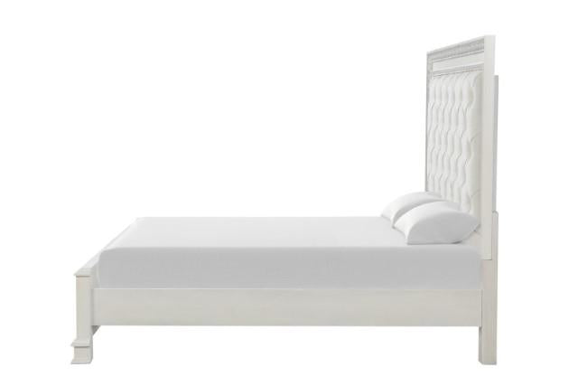 Stella Mia Cama Matrimonial y Cama Queen Blanca y Blanca