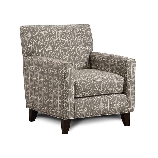 Silla PARKER gris/estampado, diseño Crystal