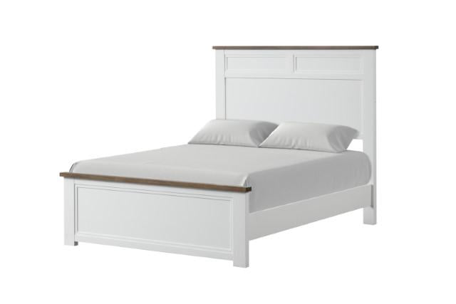 Pinetop Juego de dormitorio doble de 4 y 5 piezas blanco y azul