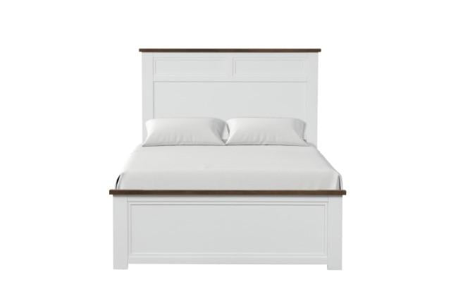 Pinetop Juego de dormitorio doble de 4 y 5 piezas blanco y azul